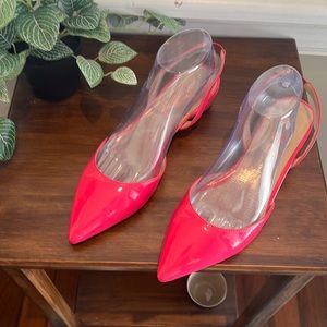 FSJ Women Slingback Ankle Strap Low Heels Pointed Toe Shoes